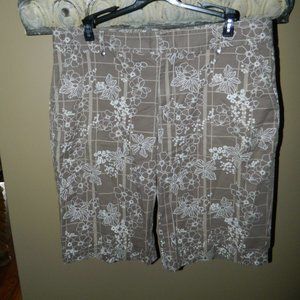 Womens Athleta Bermuda Plaid Shorts 12